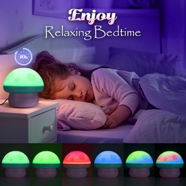 Hapikids Unicorn Mermaid Starry Sky Projector Children, Mushroom Night Light Girls Gifts 2 3 4 5 6 7 8 Years Boy Toy from 3-9 Years Boy Gifts 2-8 Years Christmas Gifts