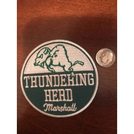 Unbranded Marshall University Thundering Herd Vintage Embroidered Iron On Patch  3"