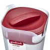 GoodCook 1 Gallon Clear Red Pitcher With 4 Way Straining