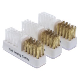 Healeved 3 Stück Reinigungsbürste für Bohrspitzen, Reiniger für Kupferbohrer, Maniküre-Reinigungswerkzeuge, geeignet für den privaten und professionellen Gebrauch