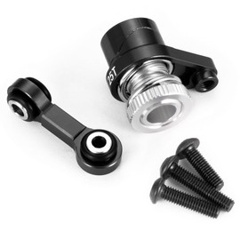 AXspeed Lenkgestänge mit 25T Servo Horn Arm für 1:16 TRX Mini Maxx RC Truck Aluminium Upgrade (schwarz)