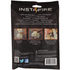 Apple Blend Granulated Fire Starter, All Natural, Eco-Friendly, Insta-Fire Lights Fires in Any Weather 1.75oz Pouches (6 Pack)