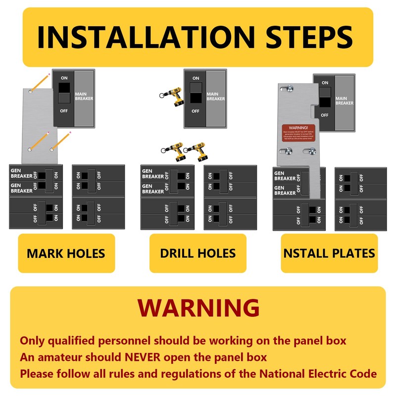 PFCKE Generator Interlock Kit Compatibles with General Electric Vertical Main