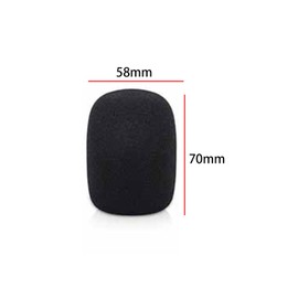 8 Pcs Microphone Covers Foam Handheld Foam Mic Covers Microphone Protector for KTV Stage Device Performance, Black