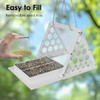 Squirrel Proof Bird Feeders for Outdoors Hanging with Clear Window