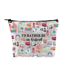 G2TUP Oxford Lover Gift I'd Rather Be in Oxford Makeup Bag Mississippi Travel Cosmetic Bag Oxford Souvenir Gift (Be in Oxford CB)