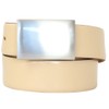 Gürtel mit Koppelschließe 3.5 cm - beige, size: small