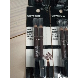 COVERGIRL Lot of 4 COVERGIRL Easy Breezy Brow Fill & Define Twin Pencils #505 Rich Brown