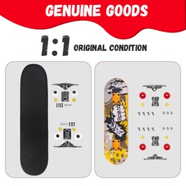 BROKIG Decktoy Finger Skateboard Park For Kids,Mini Fingerboard Skatepark Training Finger Boards Toys Ramp Set Kit Boys Gift (HB10)