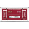 Cruiser Accessories 21110 Stainless License Plate Frame, Stainless Steel