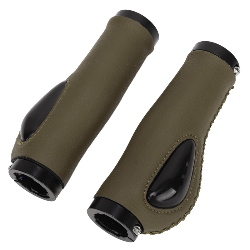 Artificial Leather Bicycle Grips Liquid Silicone Palm Pad Shock Absorption