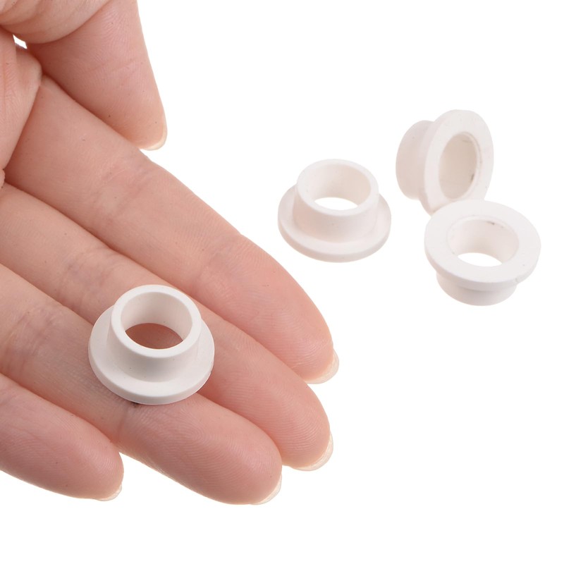 QUARKZMAN Piece Flanged Plain Bearing Plastic Bushings 10.1mm Bore x