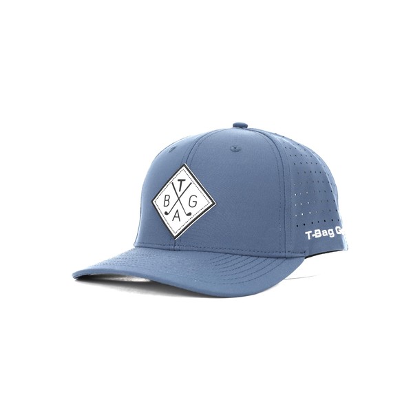 T-Bag - Sombrero de golf, sombrero de golf, sombrero para hombres y mujeres, sombrero de espalda a presión, gorra, Azul, 0