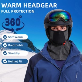 Unning Balaclava Ski Mask for Men Cold Weather,Winter Thermal Breathable Face Mask for Snowboard Motorcycle Cycling
