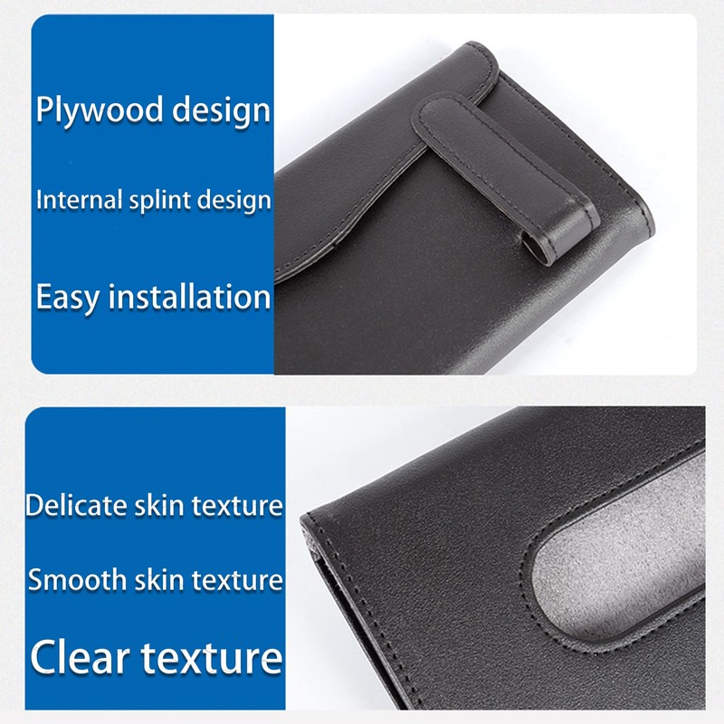 Sun Visor Napkin Holder Car Visor Tissue Holder (Beige)