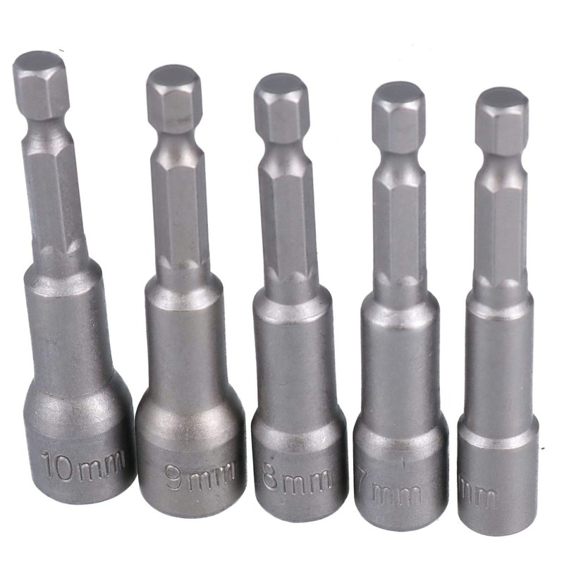 Metric Nut Driver Set Power Nut Driver Bit with 1/4"