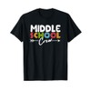 Middle School Crew Retro Funny Teacher Student Vintage T-Shirt