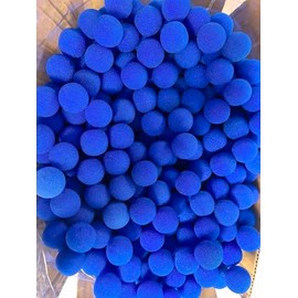 HEE Magic Soft Sponge Ball Close-up Magic Stage Trick Props 50 Pieces (Blue, 2.5cm)
