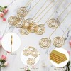 CCINEE 30Pcs Metal Wire Floral Place Card Holder Pick 13In
