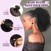 Drawstring Curly Ponytail Extensions for Black Women Protein Silk Fiber