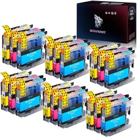 Wolfgray LC203XL LC201XL Ink Cartridges Color Replacement for Brother LC203 LC-203 LC201 LC203CL XL to Use with MFC-J480DW MFC-J880DW MFC-J4420DW MFCJ680DW (6 Cyan, 6 Magenta, 6 Yellow, 18 Pack)