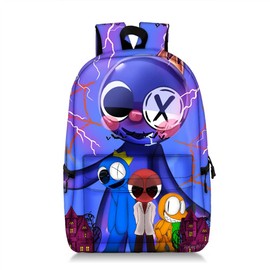 Zhongkaihua Cartoon 3D Print School Backpack for Boys Girls Red Blue Green, Type 8