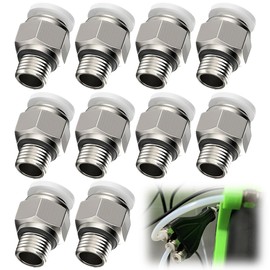 IKOPFLN Pc4-M6 Connector, Pc4-M6 Connector, Pc4-M6 Pneumatic Connector, Straight Pneumatic Pc4 M6 Connector, Quick Connector for Plug-in for 3D Printers, Pack of 10, b