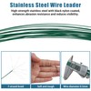 Fishing Leaders Kit Saltwater, 60pcs Stainless Steel Wire Leaders with