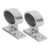 2PCS Stanchion Hand Rail Fitting 316 Stainless Steel Mirror Polishing