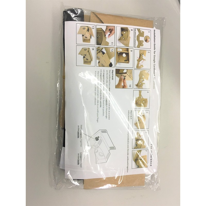 Audiofan VR Goggles Card Board for 3.5-6.0 inch Smartphones Assembly