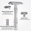 BAILI Double Edge Safety Razor Rust-Proof Reusable Manual Wet Shaving
