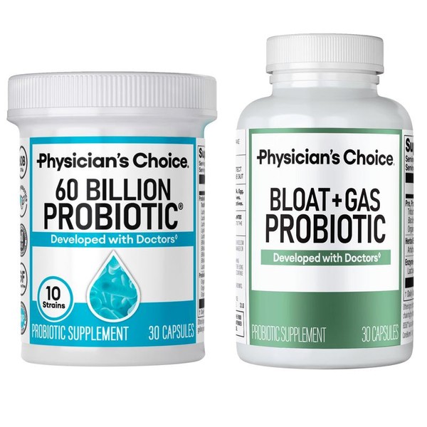Physician's Choice Digestive Wellness Bundle – Bloat & Gas Probiotic