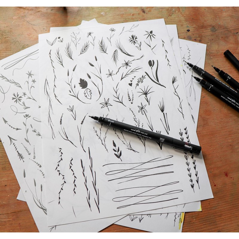uni-ball PIN Fineliners | Black Fine Tipped Writing Pens |