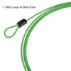 PATIKIL 2-Piece Security Wire 1.5m×2.5mm with Double Loop, Wire Rope,