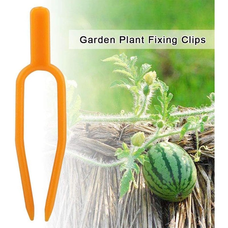 Juroicessry 50Pcs Gardening Plant Fixing Clips,Plastic Plant Climbing Support Clips
