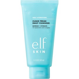 e.l.f. SKIN Holy Hydration! Clean Freak Daily Cleanser – Gentle Hydrating Gel with Hyaluronic Acid – Vegan & Cruelty-Free Face Cleanser for All Skin Types – 163ml