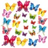 Butterfly Wall Decor, 24 PCS 3D Butterflies Stickers，Art Decor Wall