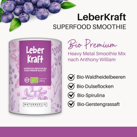 Dr. Elisabeth LeberKraft® | Organic Premium Heavy Metal Superfood Smoothie Mix | Original Formula According to Anthony William (Med. Medium) - Vegan, Laboratory Tested, 250 g