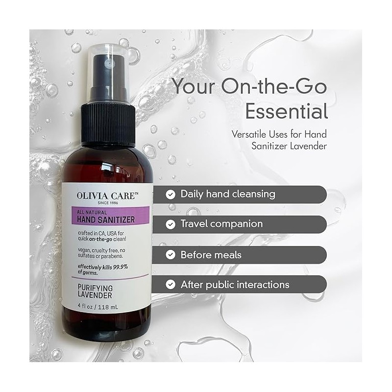 Olivia Care Hand Sanitizer Alcohol Based and Infused with Cleansing