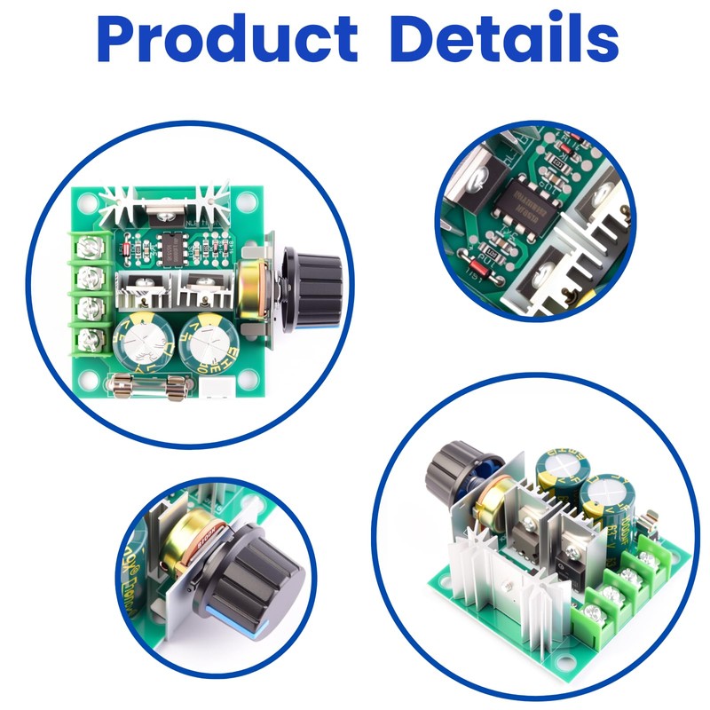 LAOMAO DC Motor Controller, DC 12V - 40V 10A PWM