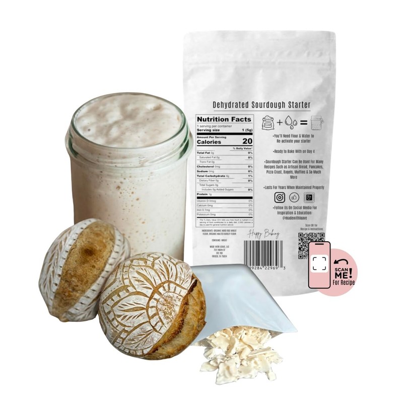 Dehydrated Sourdough Starter by Made With Loave | INCLUDES Recipe