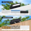 XmnSoly Solar Lights Outdoor Waterproof LED Convex Lens 3000K Warm