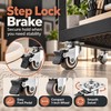 Furniture Swivel Caster Wheels for Trolleys – 4PCS Soft Rubber