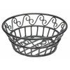 American Metalcraft BLSB80 Wrought Iron Scroll Design Round Bread Basket,