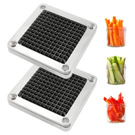 WICHEMI Dicer Blades Commercial Vegetable Chopper Dicer Blade Replacement Stainless Steel Blade for Chopper Dicer Commercial Vegetable Fruit Dicer Replace Blades (2 Pack, 1/4" Blade)