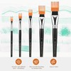 Professional 5-Piece Grainer Paint Brush Set for Acrylic, Oil &