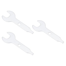 YINETTECH 3Pcs Collet Wrench Key Stainless Steel 9.5mm Open End Nut Spanner Length 57mm Compatible with D-remel Compatible with Craftsman Compatible with Decker
