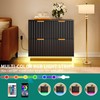 YITAHOME 2 Drawer File Cabinet with Led Light, Large Lateral