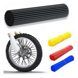TECNOLOGÍA INFINITA 72pcs Popotes Cubre Rayos Motocross Popotes Spokes Bicicleta