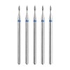 sourcing map 5pcs 120-140 Grits Diamond Grinding Bit 1.3mm Oval